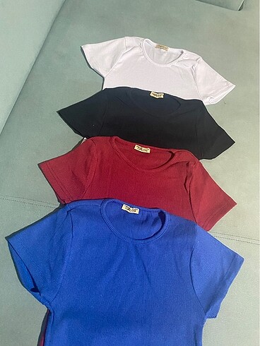 s Beden yarımkol crop bluz
