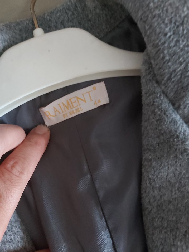 Gri Düz Kesim Uzun Kaban - Görsel 3