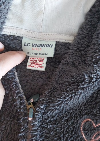 Kız Çocuk Gri Kürklü Nakışlı Sweatshirt - Görsel 5