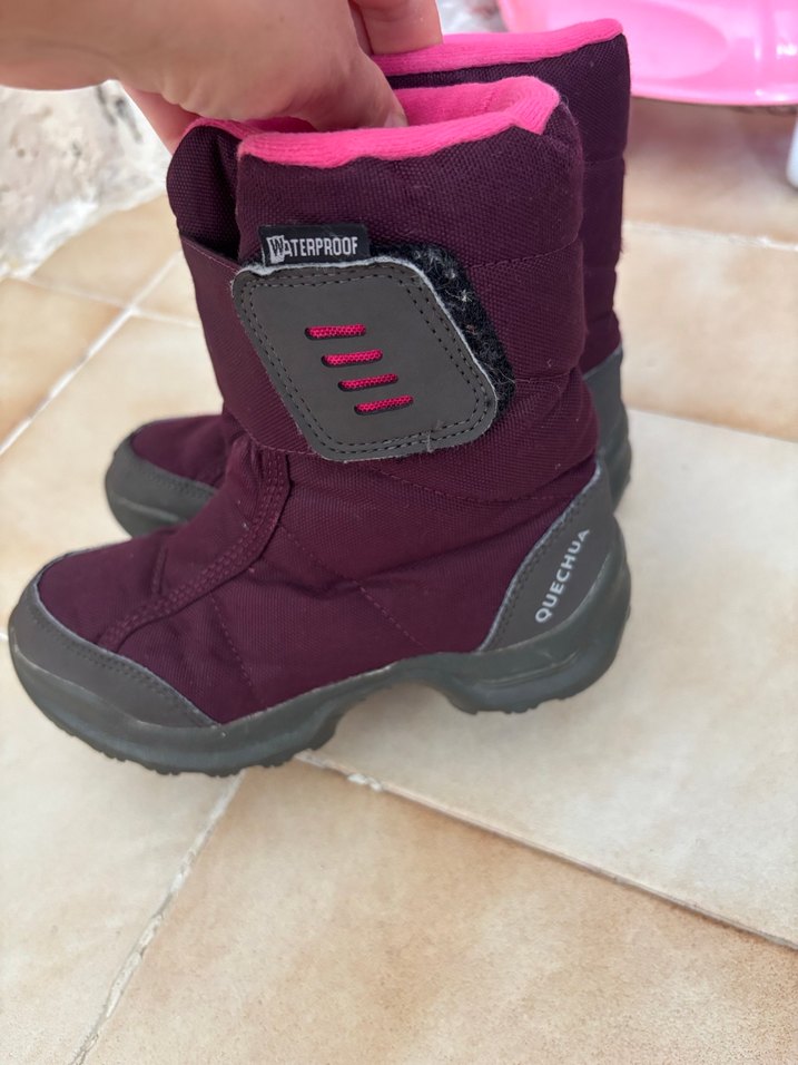 Kız Çocuk Mor Cırtcırtlı Bot - Görsel 3