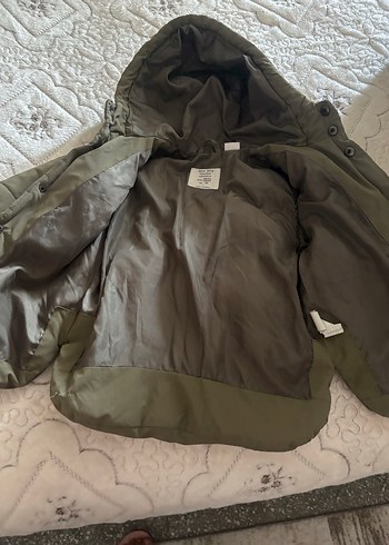 Kapüşonlu Erkek Çocuk haki Mont - Görsel 3