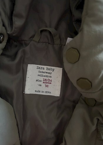 Kapüşonlu Erkek Çocuk haki Mont - Görsel 5