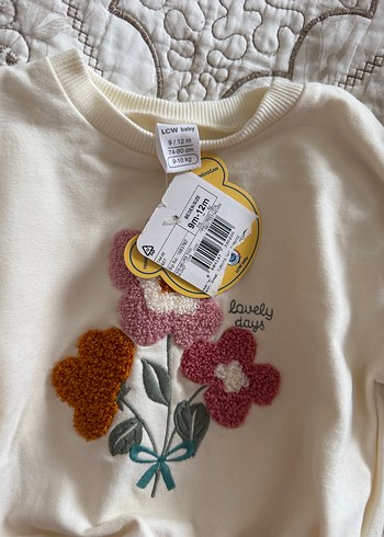 Dantel Detaylı Kahverengi bebek Eşofman Takımı - Görsel 6