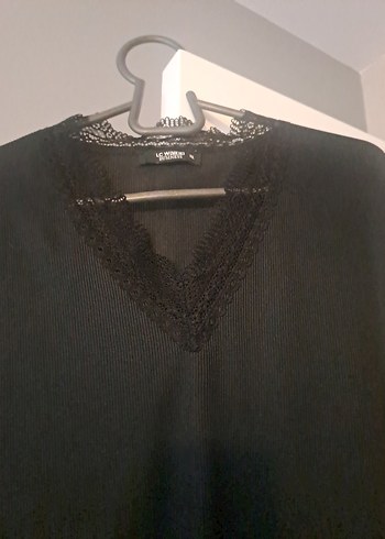 xl Beden siyah Renk Siyah V Yaka Kadın Bluz