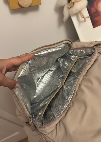 Bej Minimalist Kadın Sırt Çantası - Görsel 9