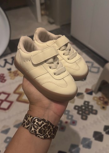 20 Beden Beyaz unisex Çocuk Spor Ayakkabı Velcro