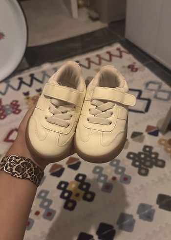 Beyaz unisex Çocuk Spor Ayakkabı Velcro