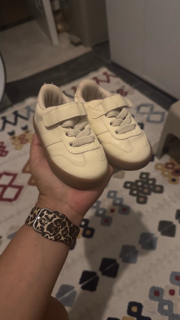 Beyaz unisex Çocuk Spor Ayakkabı Velcro - Görsel 5