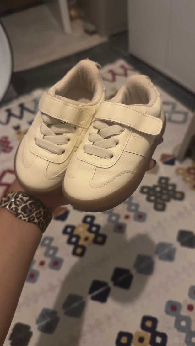 Beyaz unisex Çocuk Spor Ayakkabı Velcro - Görsel 3