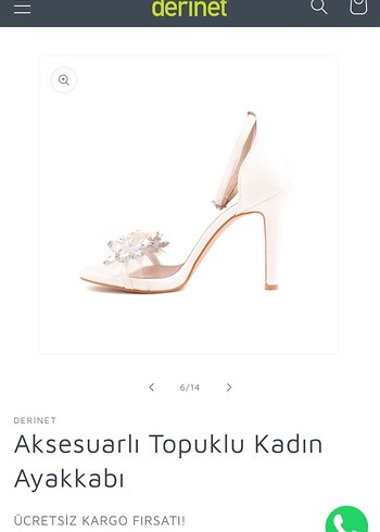 Bej Taşlı Tokalı İnce Topuklu Kadın Ayakkabı - Görsel 3