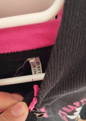 Yarım Fermuarlı Siyah çocuk Sweatshirt - Görsel 2