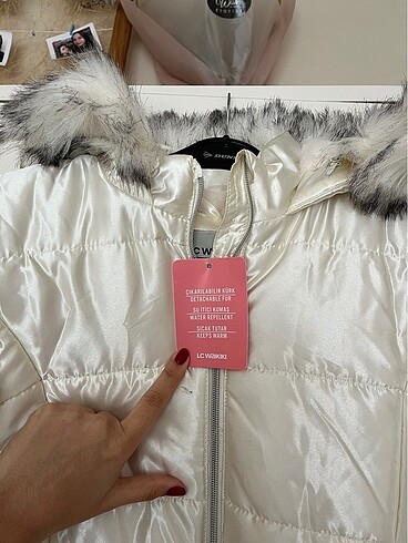 Stradivarius Beyaz şişme mont