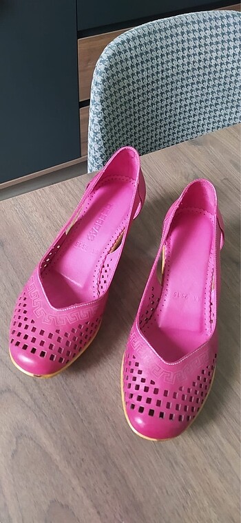 Diğer DOLGU TOPUK 0 DERİ AYAKKABI PEMBE