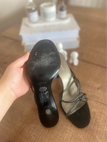 37 Beden gri Renk Nine West Topuklu Terlik