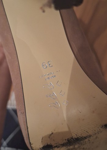 Bej Modern Klasik Stiletto Topuklu Kadın Ayakkabı - Görsel 4