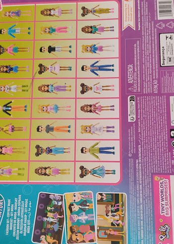 Renkli Mini Bebek ve Kıyafet Seti