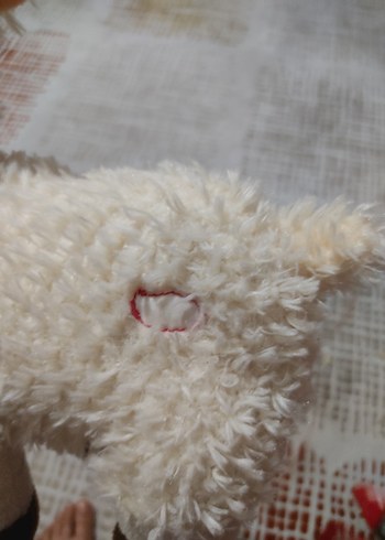 Beden Renk Beyaz Peluş Kuzu Oyuncak