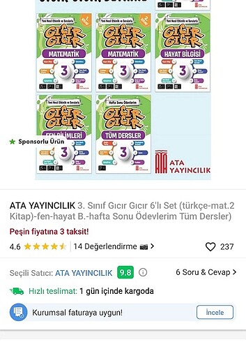  3.sınıf kitap seti