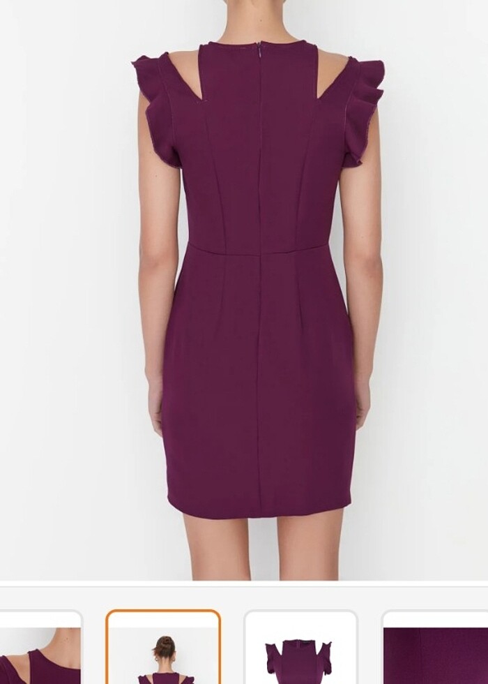 Mürdüm Elbise - Görsel 3