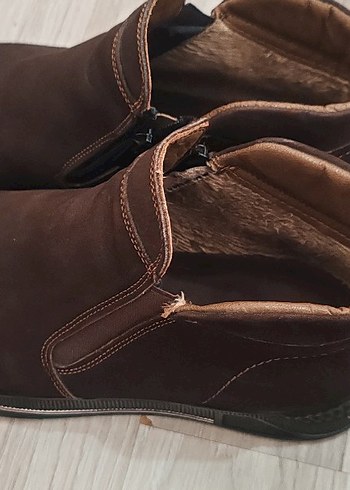 Ayakmod Kahverengi hakiki deri Nubuk Erkek Bot - Görsel 7