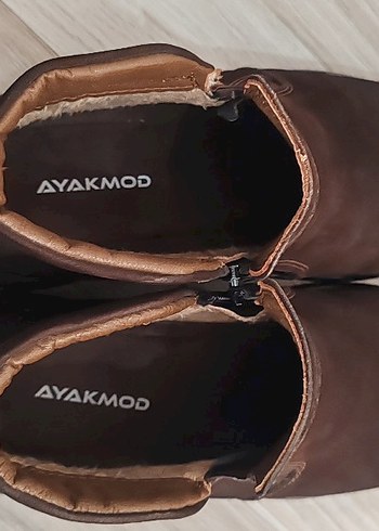 Ayakmod Kahverengi hakiki deri Nubuk Erkek Bot - Görsel 8