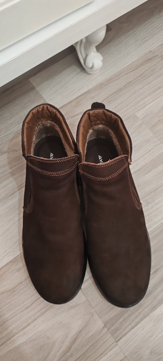 Ayakmod Kahverengi hakiki deri Nubuk Erkek Bot - Görsel 2