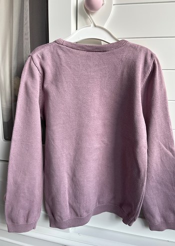 Kızlar için Baskılı Örme Sweatshirt - Görsel 5
