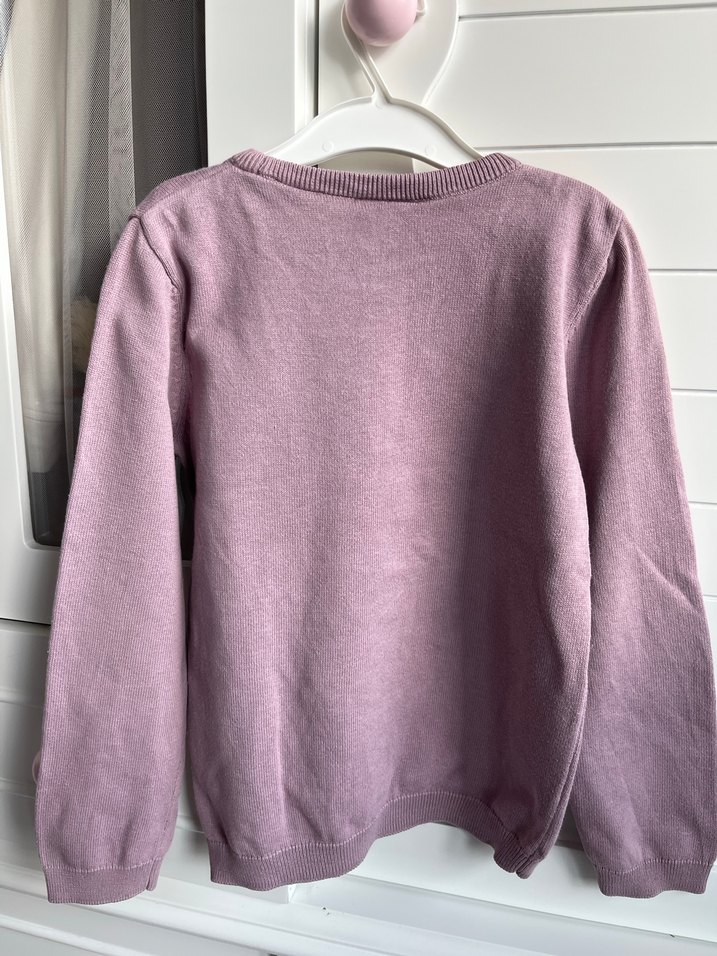 Kızlar için Baskılı Örme Sweatshirt - Görsel 5