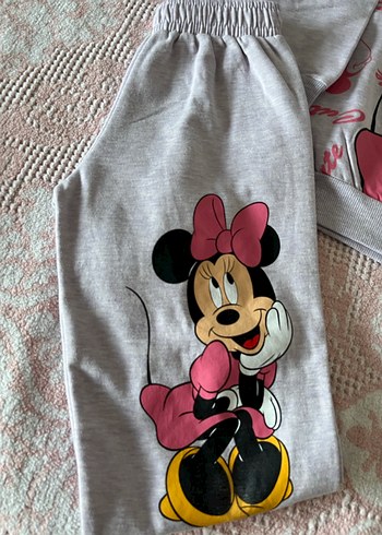 6 Yaş Beden Kız Çocuk Minnie Baskılı ikili takım