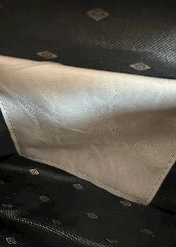 Bej Pliseli Modern Klasik Kadın Çanta - Görsel 6