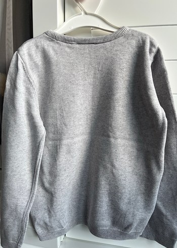 Gri Kız Çocuk Pandaste Baskılı Sweatshirt - Görsel 6