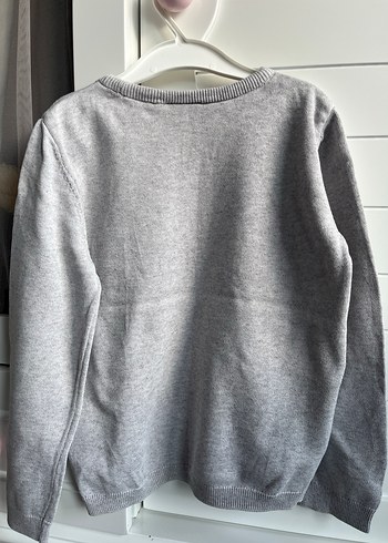 Gri Kız Çocuk Pandaste Baskılı Sweatshirt - Görsel 5