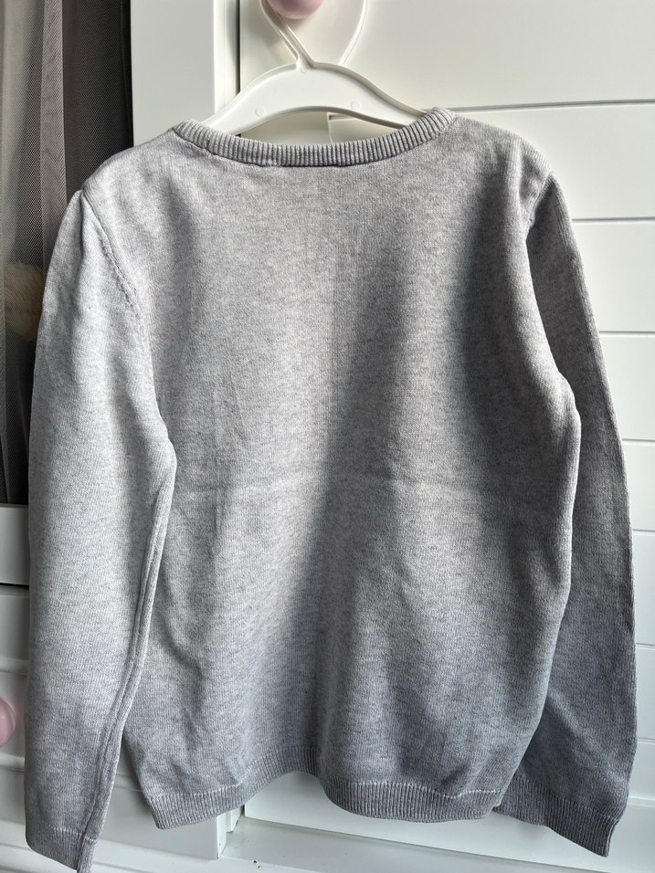 Gri Kız Çocuk Pandaste Baskılı Sweatshirt - Görsel 5