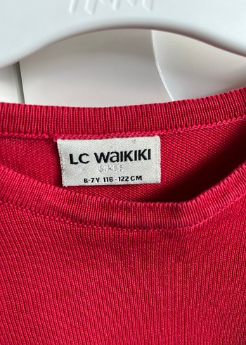 Kırmızı çocuk triko Kazak - Görsel 3