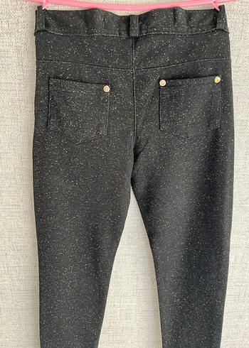 Kız Çocuk Siyah Düğmeli pantolon - Görsel 6