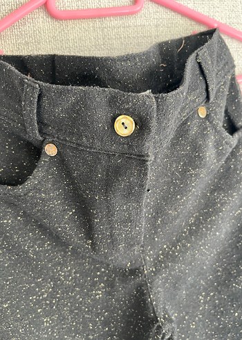 Kız Çocuk Siyah Düğmeli pantolon - Görsel 9