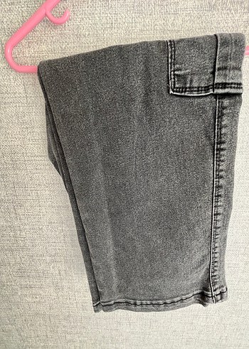 Gri Bol Kesim kargo kız çocuk Kot Pantolon - Görsel 6