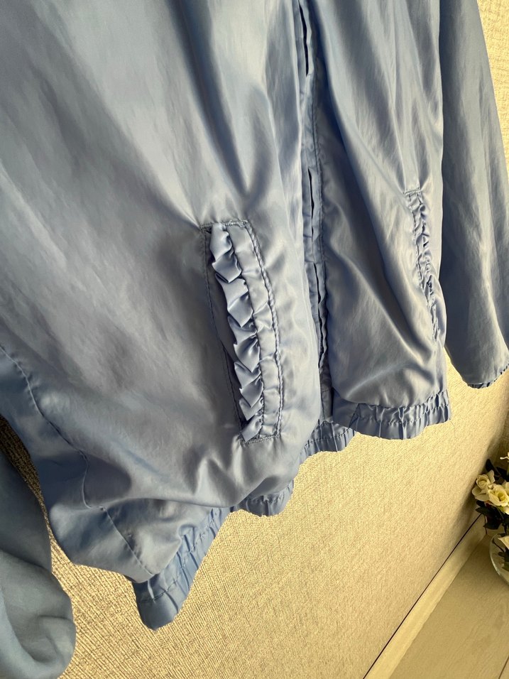 Kız Çocuk Fermuarlı Kapüşonlu yağmurluk - Görsel 5