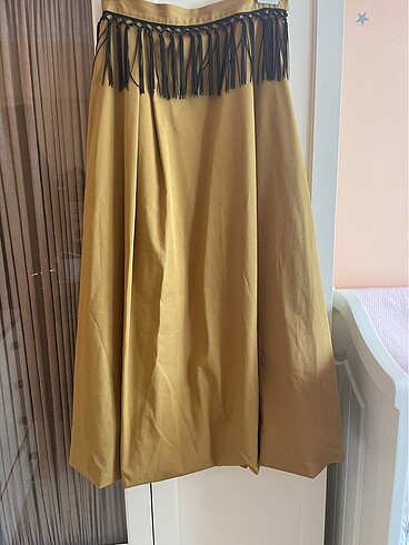 38 Beden camel Renk Şık balon etek