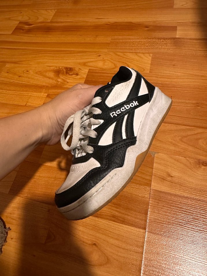 Reebok spor ayakkabı siyah beyaz - Görsel 2