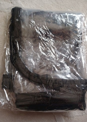 TommyBaby Gri Fermuarlı Bebek Arabası Yağmurluğu - Görsel 2