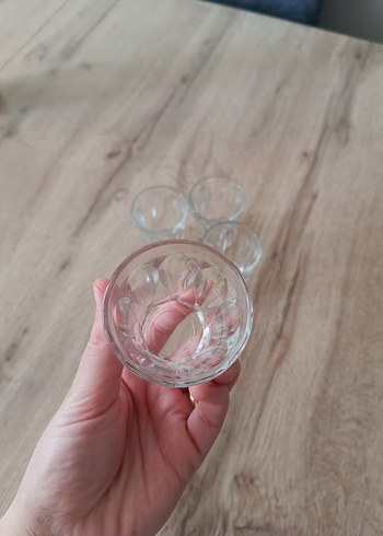 Beden Şeffaf Küçük Cam Bardak 6 adettir