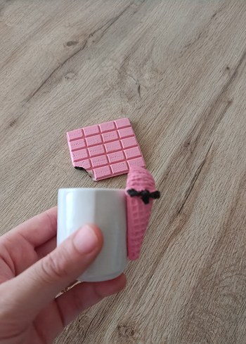 Karaca Pembe Dondurma Detaylı Mini Fincan