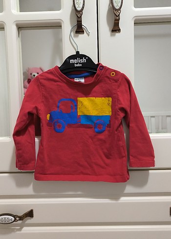 Erkek Çocuk Kırmızı Baskılı Sweatshirt