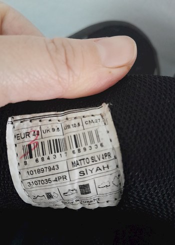 Siyah Gri Erkek Spor Outdoor Ayakkabı - Görsel 8