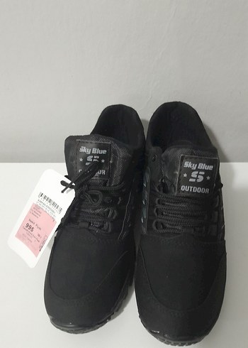 Siyah Bağcıklı Erkek Outdoor Spor Ayakkabı - Görsel 3