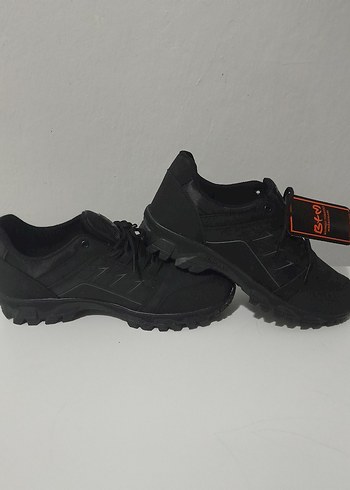 Siyah Bağcıklı Erkek Outdoor Spor Ayakkabı - Görsel 4
