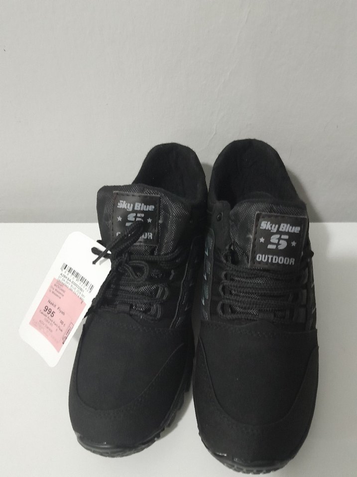 Siyah Bağcıklı Erkek Outdoor Spor Ayakkabı - Görsel 3