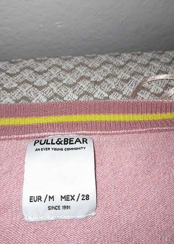 Düğmeli Pembe V Yaka Kadın Hırka - Görsel 5