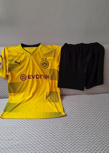 Sarı Erkek Kısa Kollu Spor Forması